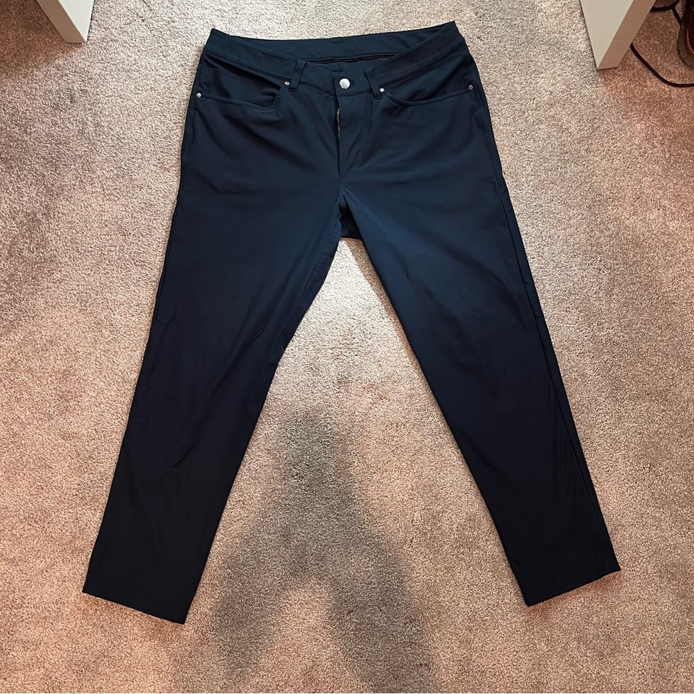 Lululemon ABC Slim-Fit Five Pocket Pant - Navy Warpstreme